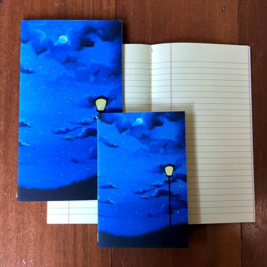 Retro Pocket Book (Short) - Lamp and Night Sky