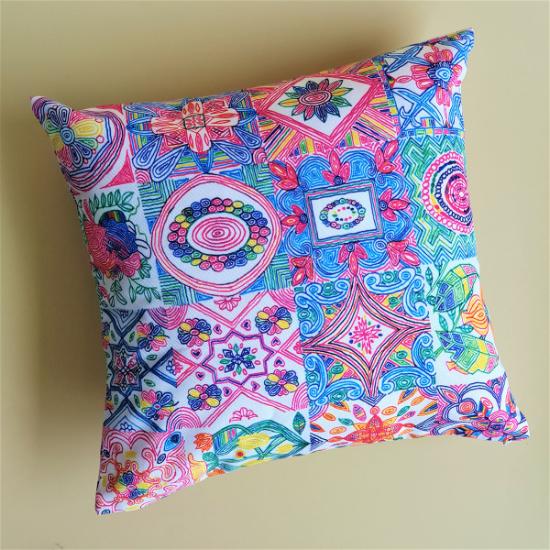 Cushion Cover with insert - Peranakan Tiles