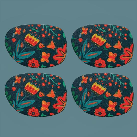 Coasters Set of 4 – Summer on Green