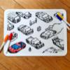 Silicone Colouring Mat - Cars