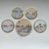 Premium Coasters Set with holder – Gardens by The Bay