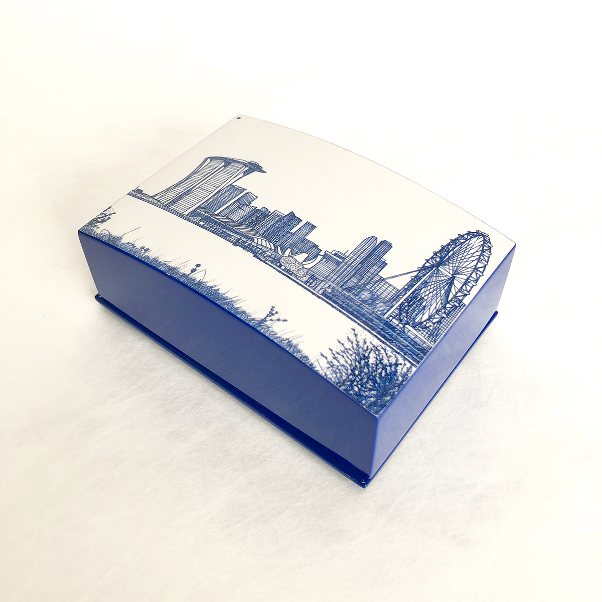 Business Card Box (Navy Blue) - The Marina View