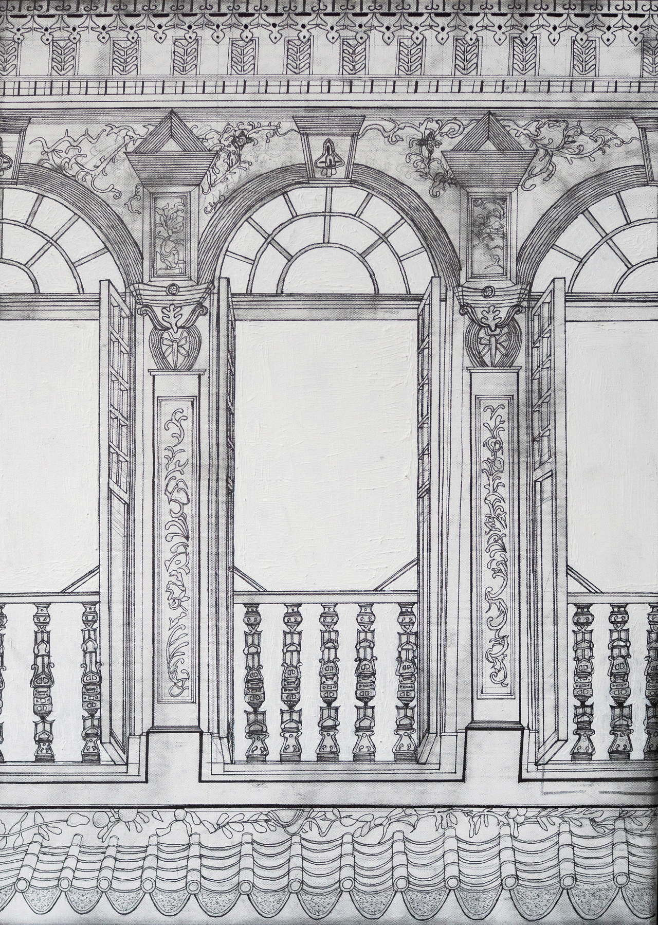 French Windows on Emerald Hill by Kevin