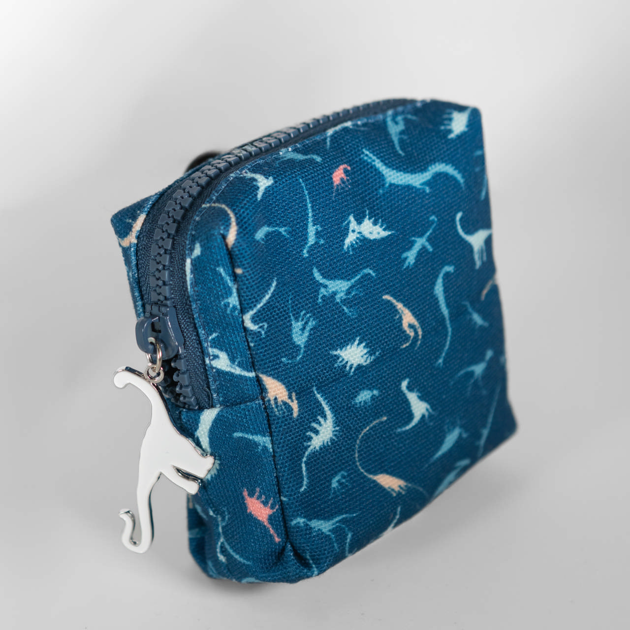 STITCH Square Pouch – Dino dark blue