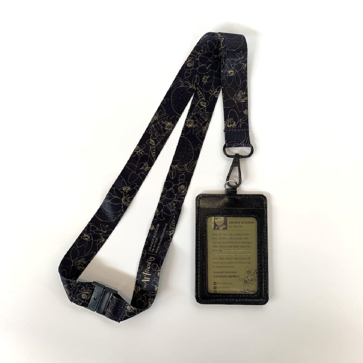 Lanyard & Cardholder - Orange Blossom