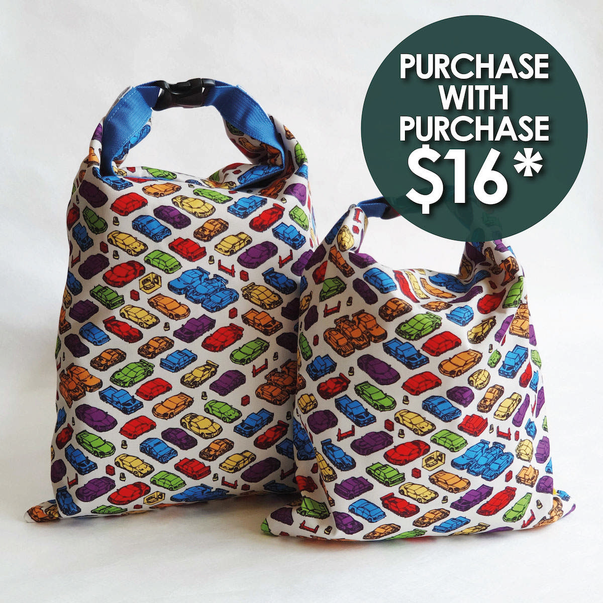 Dry Bag Set of 2 - Cars