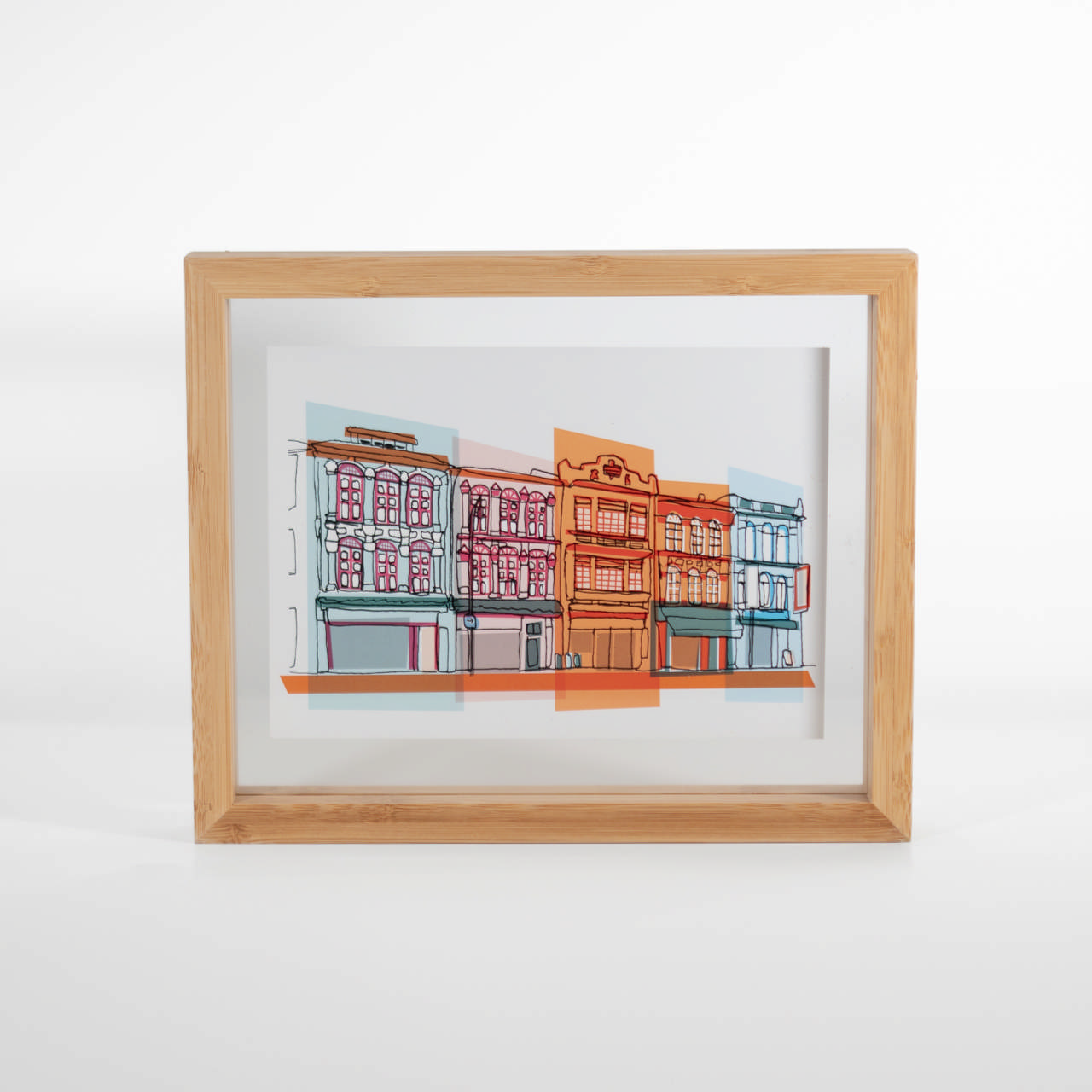 A5 Floating Frame - Upper Cross St Shophouses