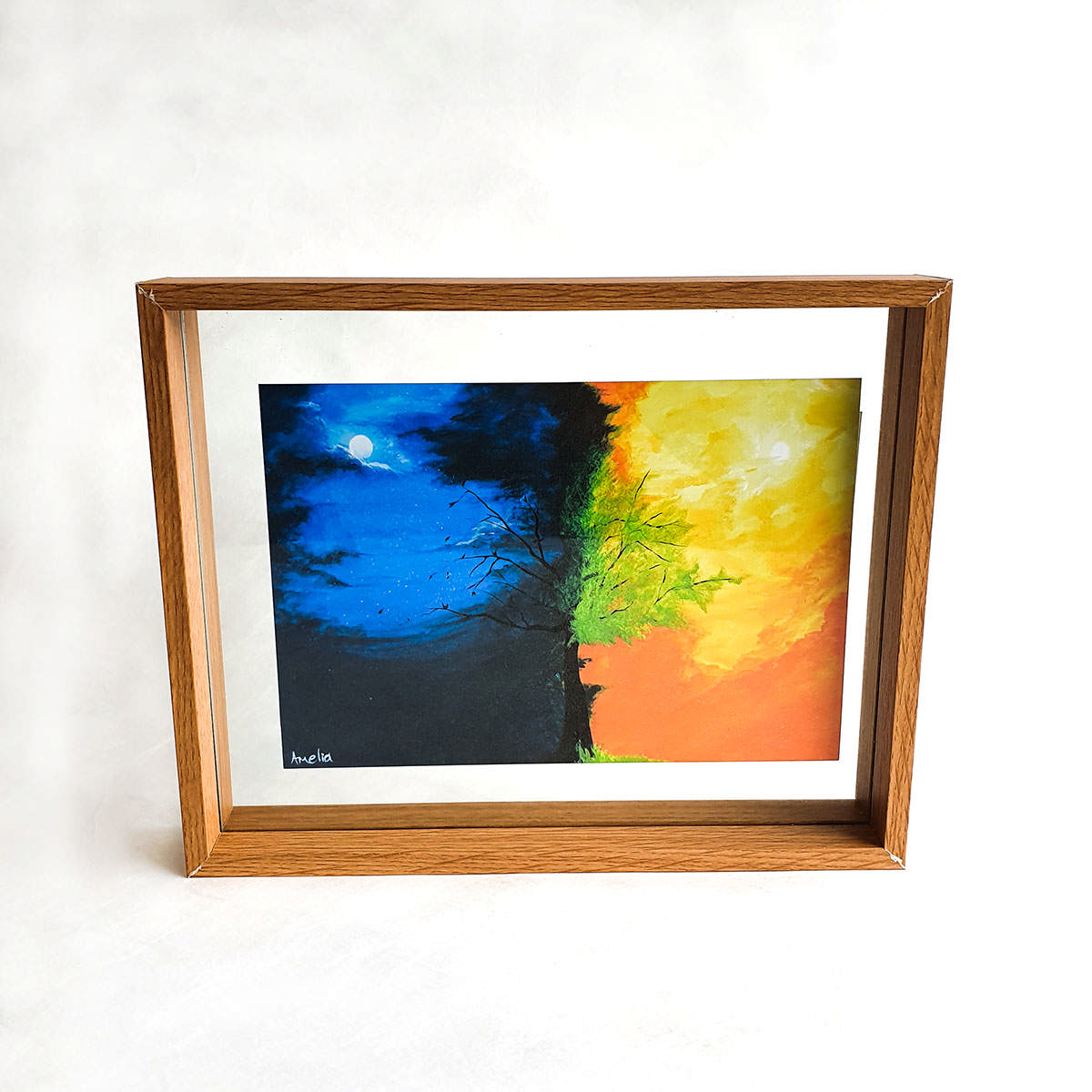 A5 Floating Frame - Day and Night