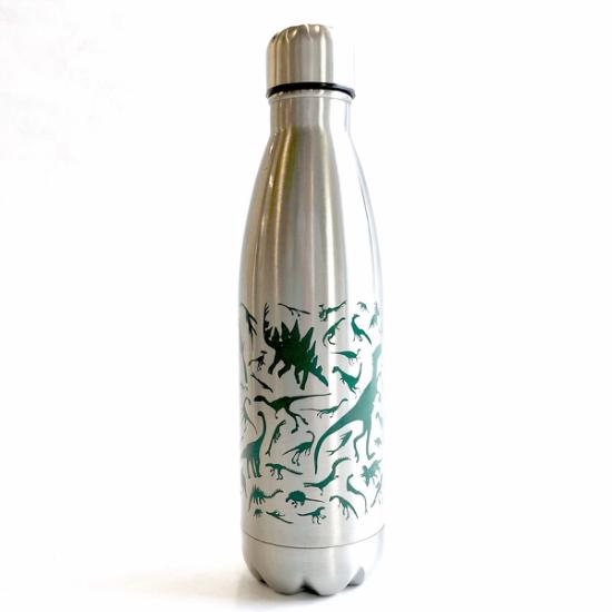 Thermal Water Bottle - Dino Silver
