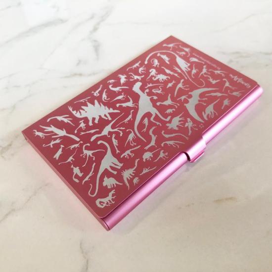 Dino Card Case - Pink