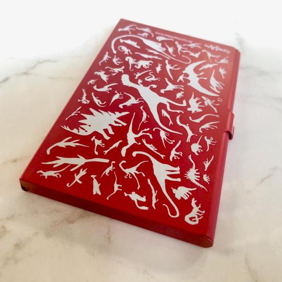 Dino Card Case - Red