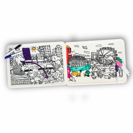 Silicone Colouring Mat (Set of 2) - Animals in Merlion Park