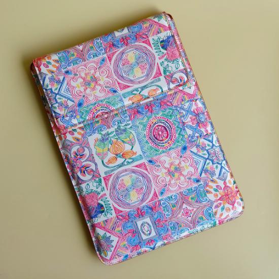 Laptop Sleeve with Stand - Peranakan Tiles
