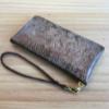 Secret Garden Leather Wristlet - Bronze