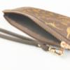 Dino Leather Wristlet Clutch - Matte Gold on Stone