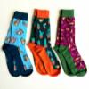 Socks Gift Set of 3 – Dino Plum/Tiger/Plantaholic (Unisex)