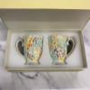 Porcelain Cup Set of 2 – Spring on White