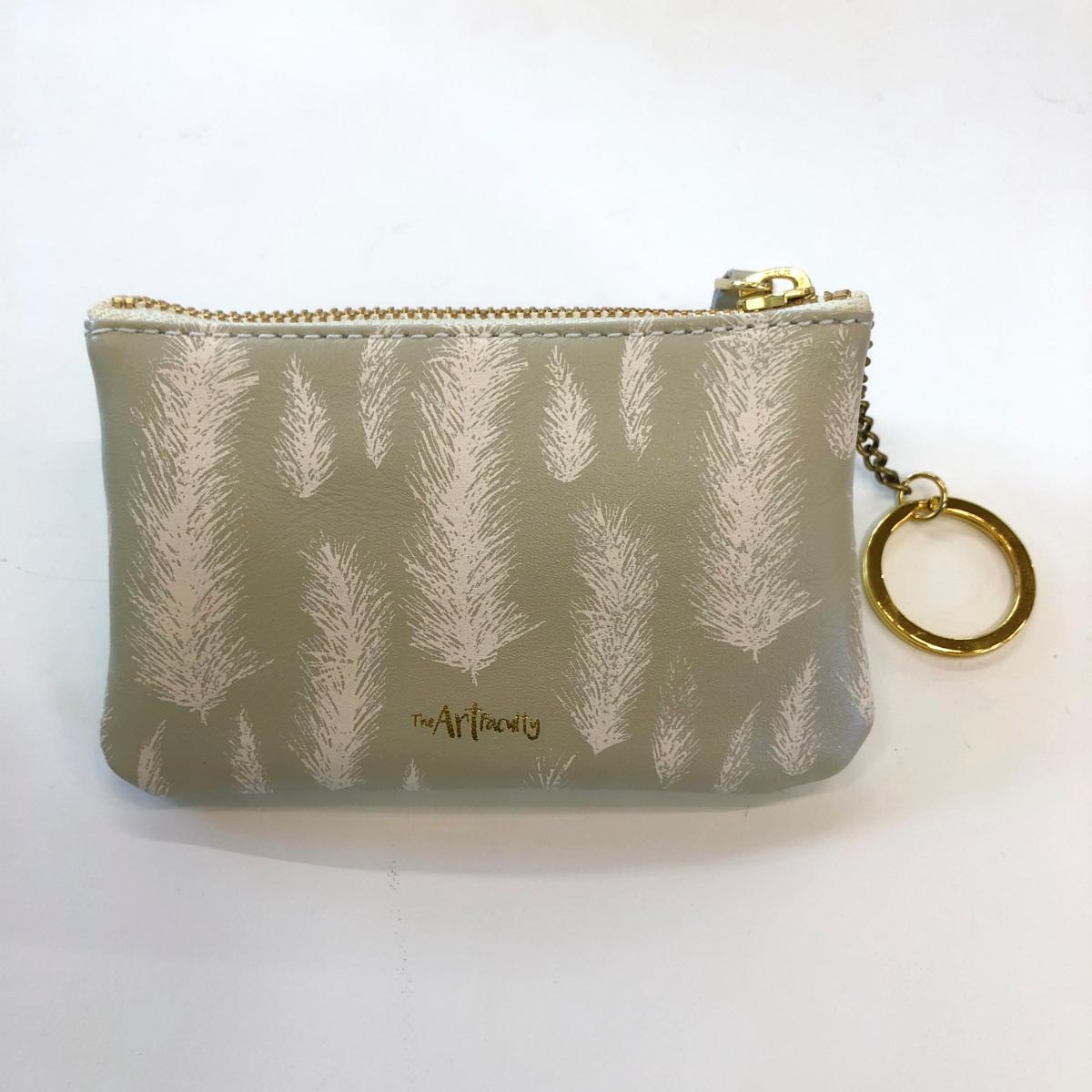 Mini Zip Pouch- Feather 