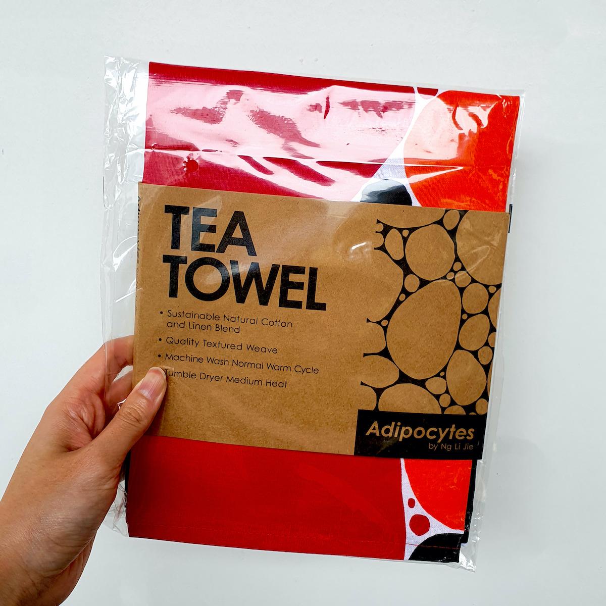 Tea Towel - Red Adipocytes