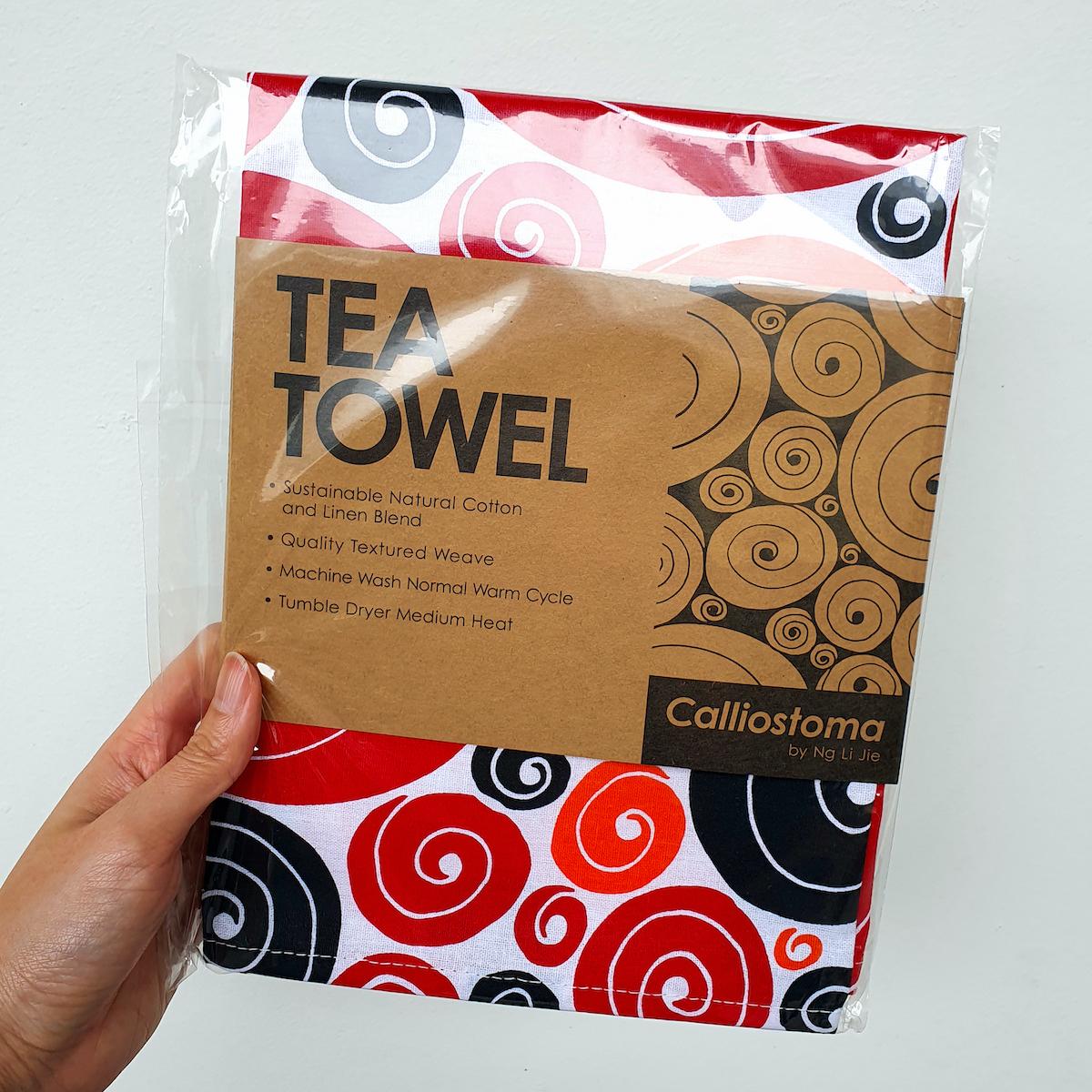 Tea Towel - Red Calliostoma