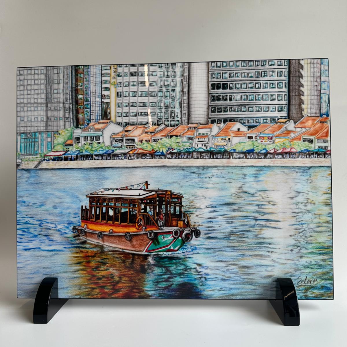 Painting with Stand – Singapore River